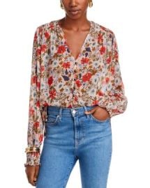 Veronica Beard Neha Floral Print Top Bloomingdales at Bloomingdales