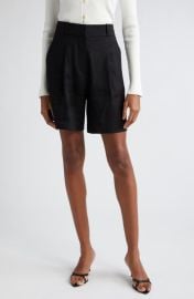 Veronica Beard Noemi Linen Blend Shorts at Nordstrom