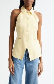 Veronica Beard Orlinda Linen Blend Vest at Nordstrom