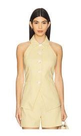 Veronica Beard Orlinda Vest In Chamomile at Revolve