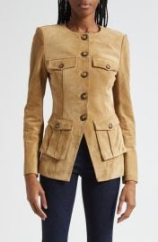 Veronica Beard Orrin Suede Cargo Jacket at Nordstrom