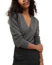 Veronica Beard Pablah V Neck Dotted Sweater Bloomingdales at Bloomingdales