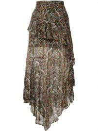 Veronica Beard Paisley Midi Skirt - Farfetch at Farfetch