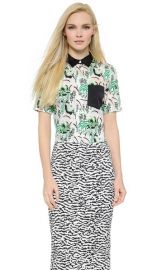 Veronica Beard Palm Garden Cropped Top at Shopbop