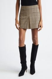 Veronica Beard Pavaline Houndstooth Check Miniskirt at Nordstrom