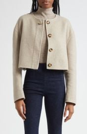 Veronica Beard Philips Crop Wool Blend Jacket at Nordstrom