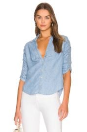 Veronica Beard Porta Shirt In Lkshre at Revolve