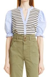 Veronica Beard Raegan Cotton Top at Nordstrom