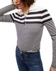 Veronica Beard Raj Striped Wool Polo at Bloomingdales