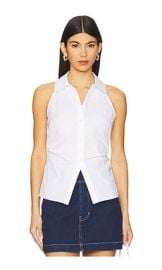 Veronica Beard Regina Shirt In White at Revolve