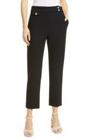 Veronica Beard Renzo Crop Cotton Blend Trousers at Nordstrom