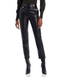 Veronica Beard Renzo Leather Ankle Pants at Bloomingdales