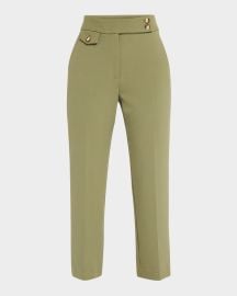 Veronica Beard Renzo Straight Crop Pants at Neiman Marcus