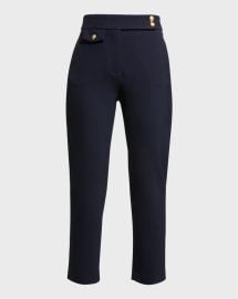Veronica Beard Renzo Straight Crop Pants at Neiman Marcus
