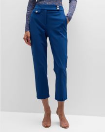 Veronica Beard Renzo Straight Cropped Pants at Neiman Marcus