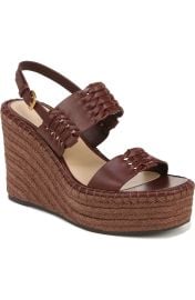 Veronica Beard Riya Slingback Espadrille Platform Wedge Sandal in Cedar at Nordstrom Rack