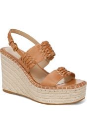 Veronica Beard Riya leather espadrille wedge sandals at Nordstrom Rack