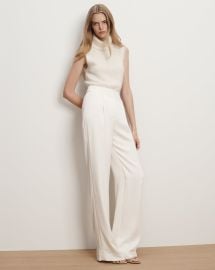 Veronica Beard Robinne Crepe Back Satin Wide Leg Pants at Veronica Beard