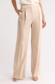 Veronica Beard Robinne Wide Leg Stretch Cotton Pantsbr at Nordstrom Rack