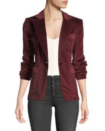 Veronica Beard Rosalie One-Button Corduroy Blazer at Neiman Marcus