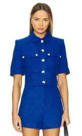 Veronica Beard Rosalina Jacket In Cobalt at Revolve