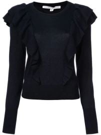 Veronica Beard Ruffle Detail Sweater - Farfetch at Farfetch