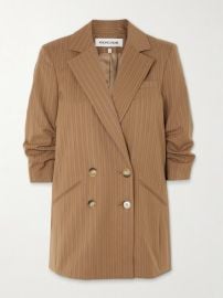 Veronica Beard Rupert Dickey Striped Jacket in Malt Multi at Net a Porter