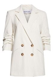 Veronica Beard Rupert Metallic Pinstripe Dickey Jacket at Nordstrom