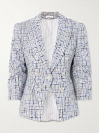 Veronica Beard Ryland Dickey Jacket in Blue Multi at Net a Porter