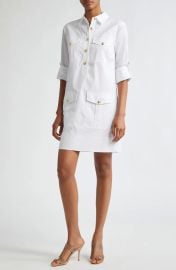 Veronica Beard Saude Long Sleeve Cargo Shirtdress at Nordstrom