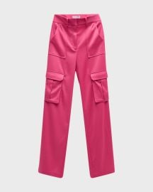 Veronica Beard Saul Silk Cargo Pants at Neiman Marcus