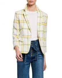 Veronica Beard Schoolboy Shrunken Plaid Jacket at Neiman Marcus