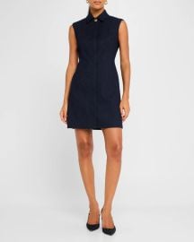 Veronica Beard Serina Sleeveless Denim Mini Dress at Neiman Marcus