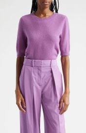 Veronica Beard Shana Cashmere Short Sleeve Sweater at Nordstrom