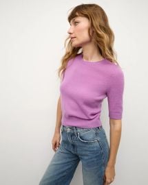 Veronica Beard Shana Cashmere Short Sleeve Sweater at Veronica Beard