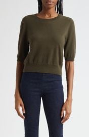 Veronica Beard Shana Short Sleeve Cashmere Sweater at Nordstrom