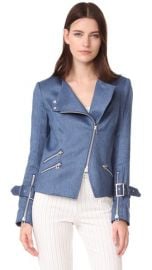 Veronica Beard Sienna Collarless Moto Jacket at Shopbop