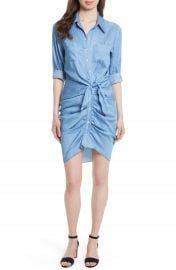 Veronica Beard Sierra Ruched Shirtdress at Nordstrom