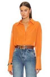 Veronica Beard Silk Button Down Shirt at Revolve