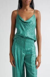 Veronica Beard Sola Cowl Neck Satin Camisole at Nordstrom