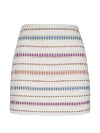 Veronica Beard Striped Tweed Skirt Neutrals at Farfetch