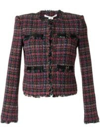 Veronica Beard Structured Shoulders Tweed Jacket - Farfetch at Farfetch