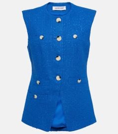 Veronica Beard Tamara Cotton Blend Cutaway Vest at Mytheresa