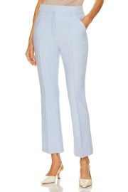 Veronica Beard Tani Pintuck Pleat Ankle Pants in Ice Blue at Revolve