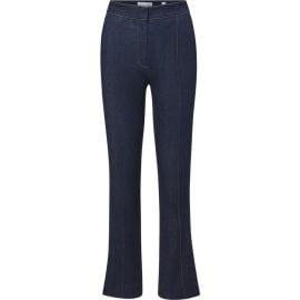 Veronica Beard Tani Pintuck Pleat High Waist Ankle Flare Jeans at Nordstrom