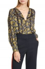 WornOnTV: Maddie’s floral lace inset v-neck blouse on 9-1-1 | Jennifer ...