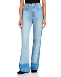 Veronica Beard Taylor High Rise Wide Leg Jeans in Cloudy Colorblock Bloomingdalex27s Women at Bloomingdales