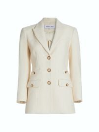 Veronica Beard Terre Dickey Textured Cotton Jacket at Saks Fifth Avenue