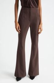 Veronica Beard Tindaya Pintuck Pleat Flare Leg Pants at Nordstrom