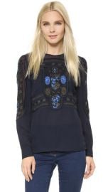 Veronica Beard Tobie Crew Neck Blouse at Shopbop